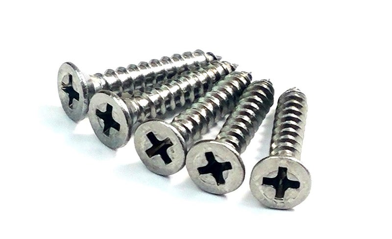 Hinge Outlet Satin Nickel Wood Screws for Hinges 9 x 1 Inch - 24 Pack - Image 1